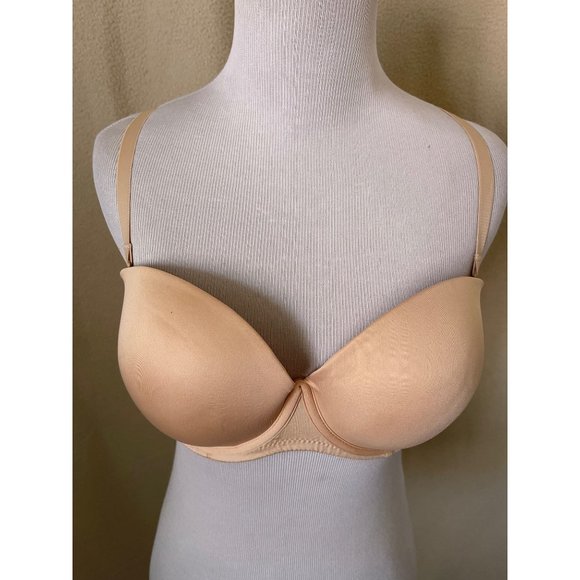 Cream Medium Coverage 5-Way Strap Push-Up Padded Bra - 36D - Picture 3 of 10